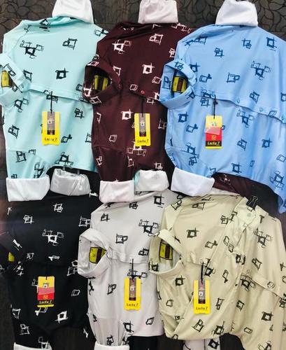 Mens Slim Fit Printed Shirts