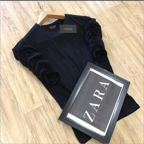 Mens Round Neck Lycra T-Shirts