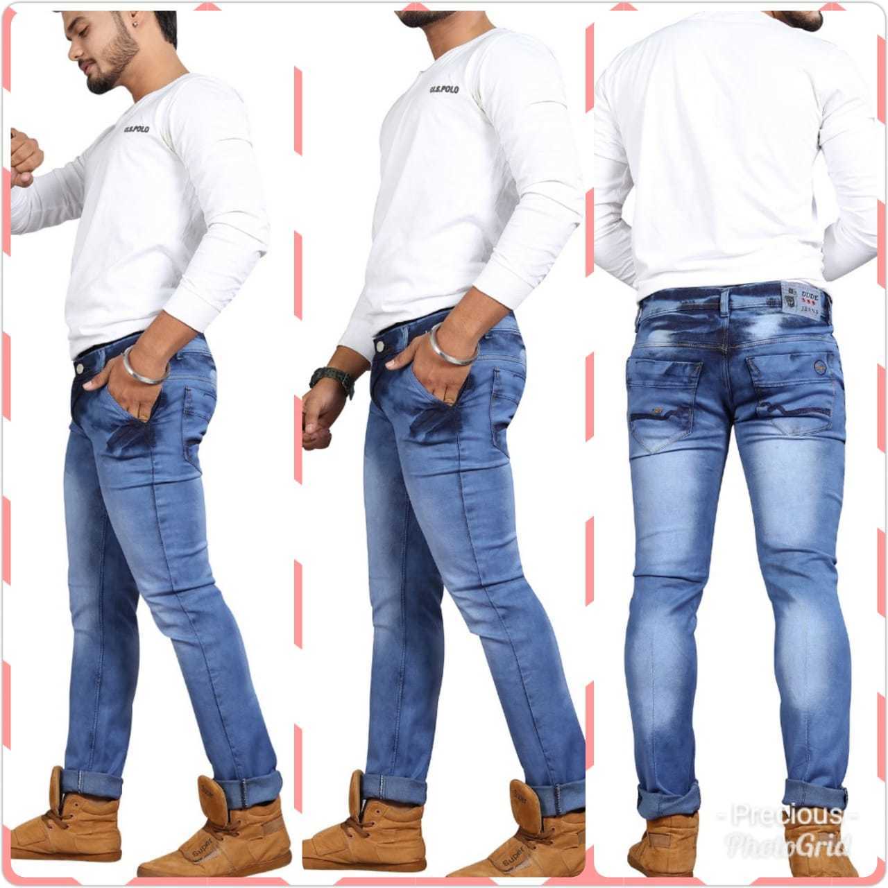 Mens Regular Fit Denim Jeans