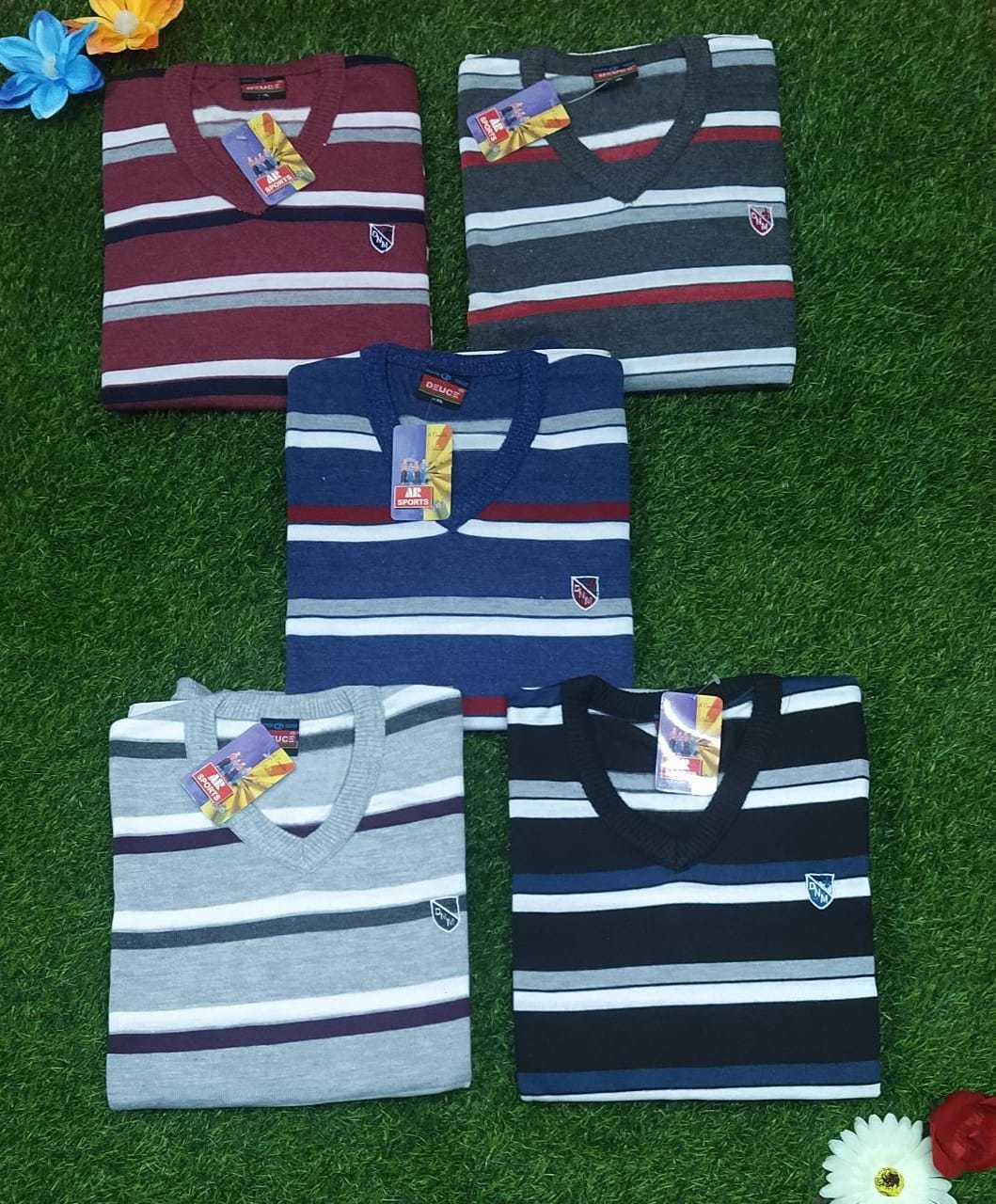 Mens Full Sleeve V Neck T-shirts
