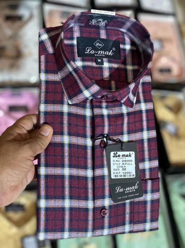 Mens Cotton Check Shirts