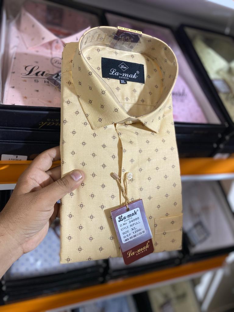 Men Printed Cotton Shirts